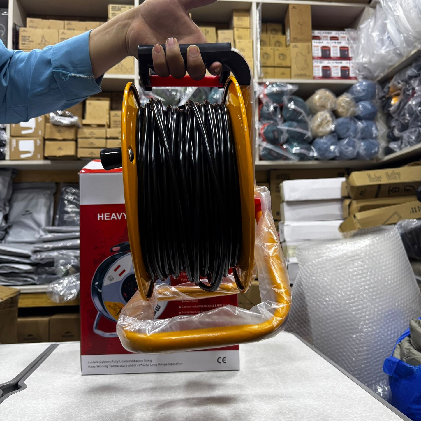 Heavy Duty Cable Reel – 30m & 50m Extension Reel for Industrial and Workshop Use