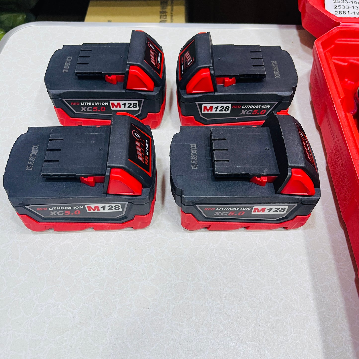 4pcs MILWAUKEE Premium Cordless & Brushless Power Tool Kit