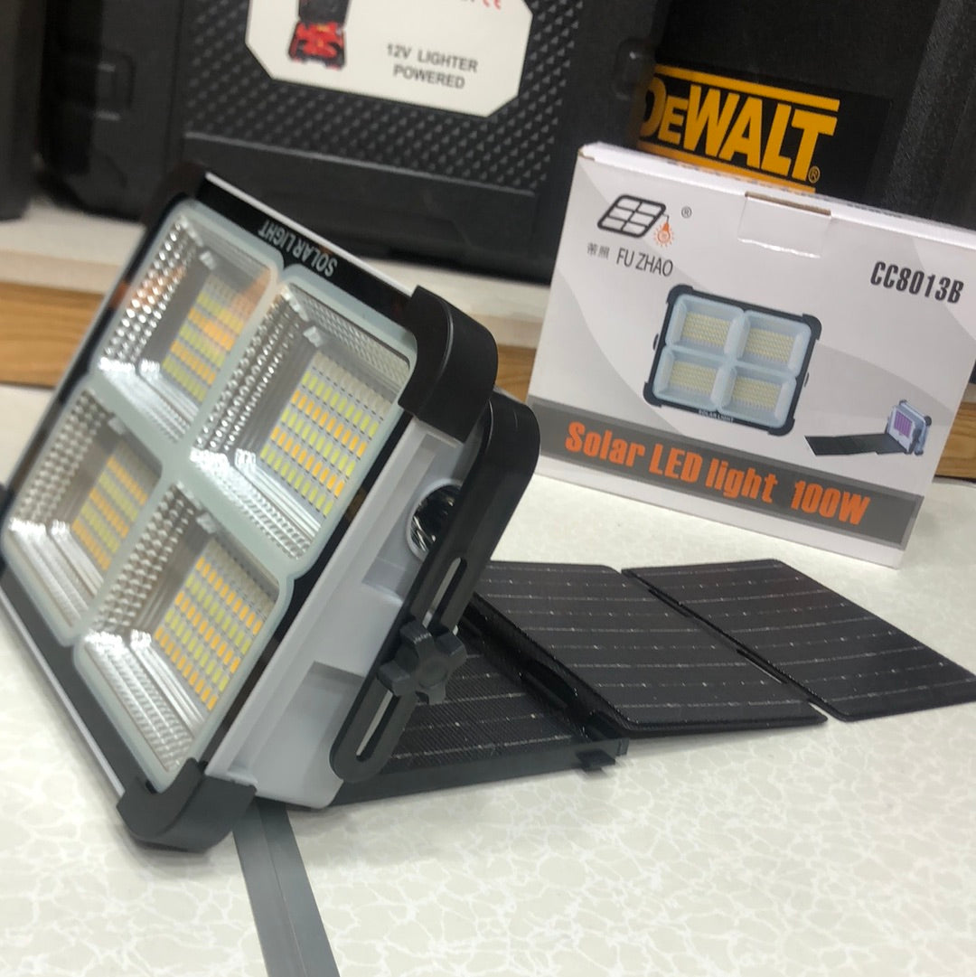 100W Solar Led Light With Power Bank