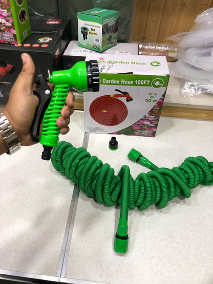 75FT/100FT Multifunctional Garden Hose Pipe With Jet Spray