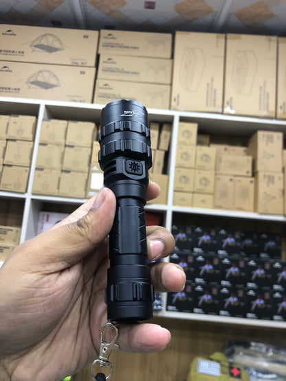 LED Tactical Hunting Flashlight USB Rechargeable For Rifle