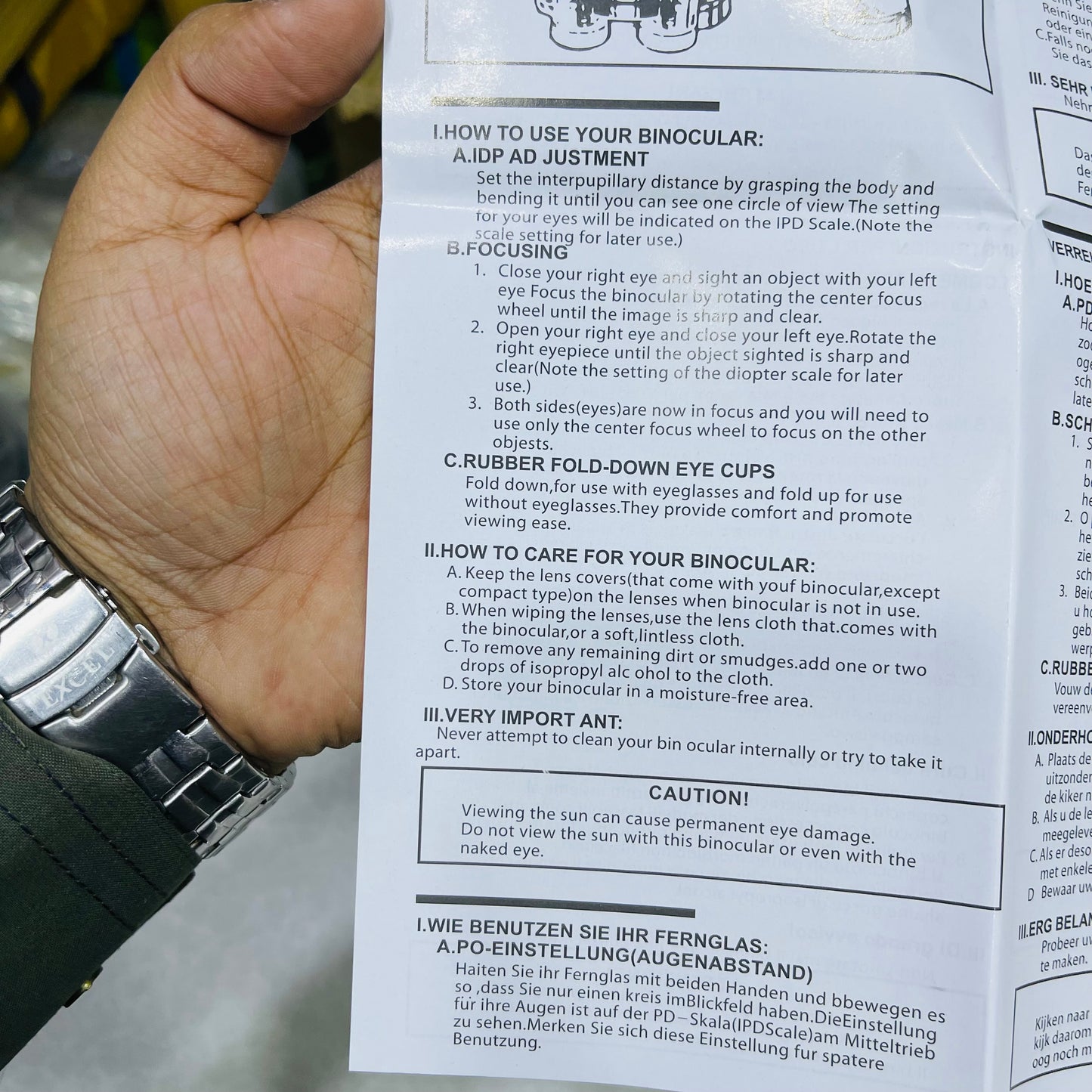 LANDVIEW 20x50 Outdoor Hunting Sightseeing, Bird Watching Binocular