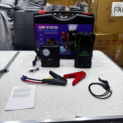 Portable Car Power Jump Starter + Power Banks Emergency Power Tool