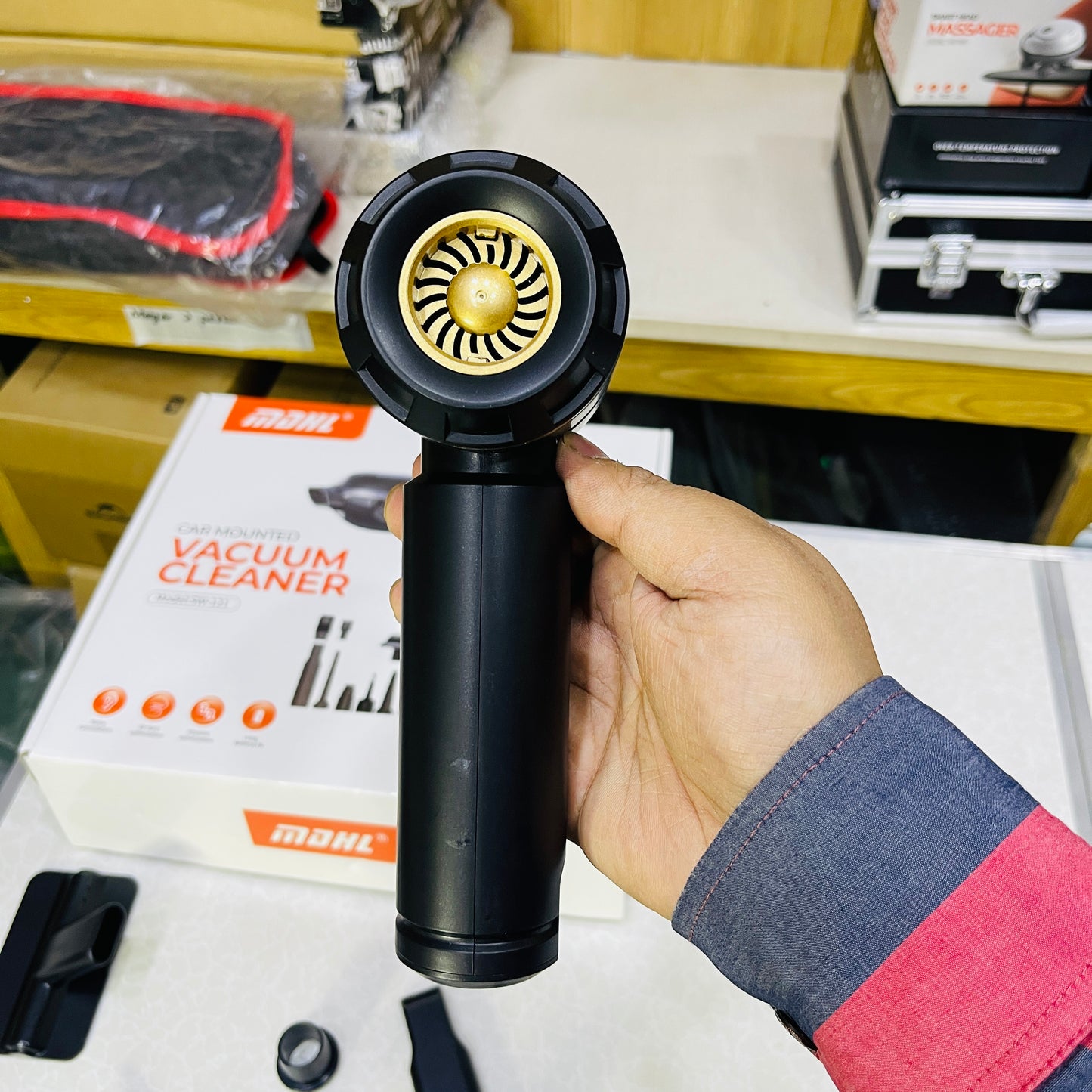 MDHL Ultimate 2-in-1 High-Power Cordless Car Vacuum & Air Blower (17000Pa)