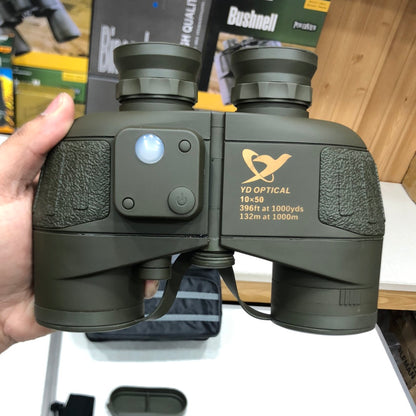 10x50 Waterproof Military Binoculars Built-in Compass
