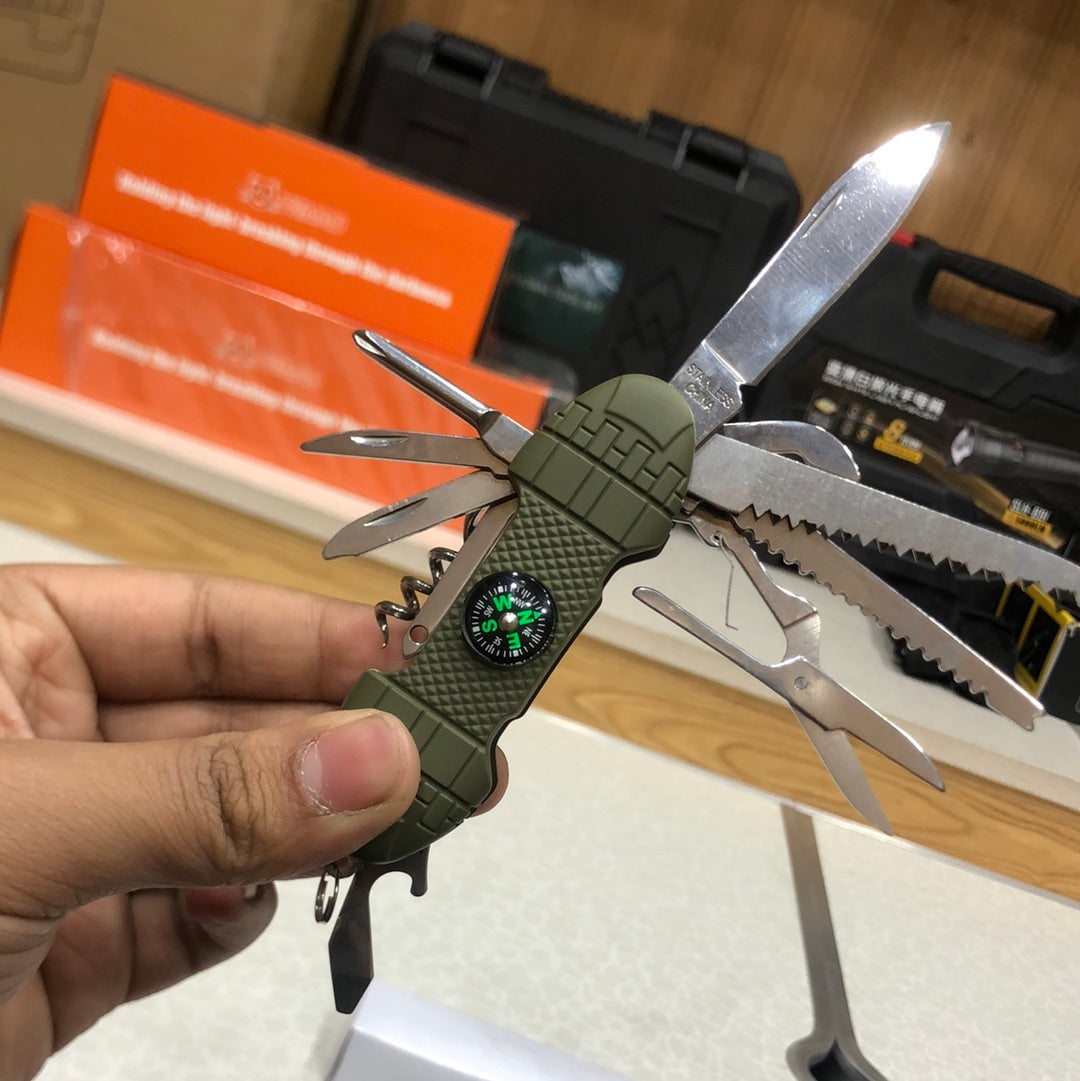 12-in-1 Outdoor Multi-tool For Camping