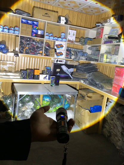 COBA High Power LED Flashlight With Fluorescent Absorbing Film Lumination CB-G706