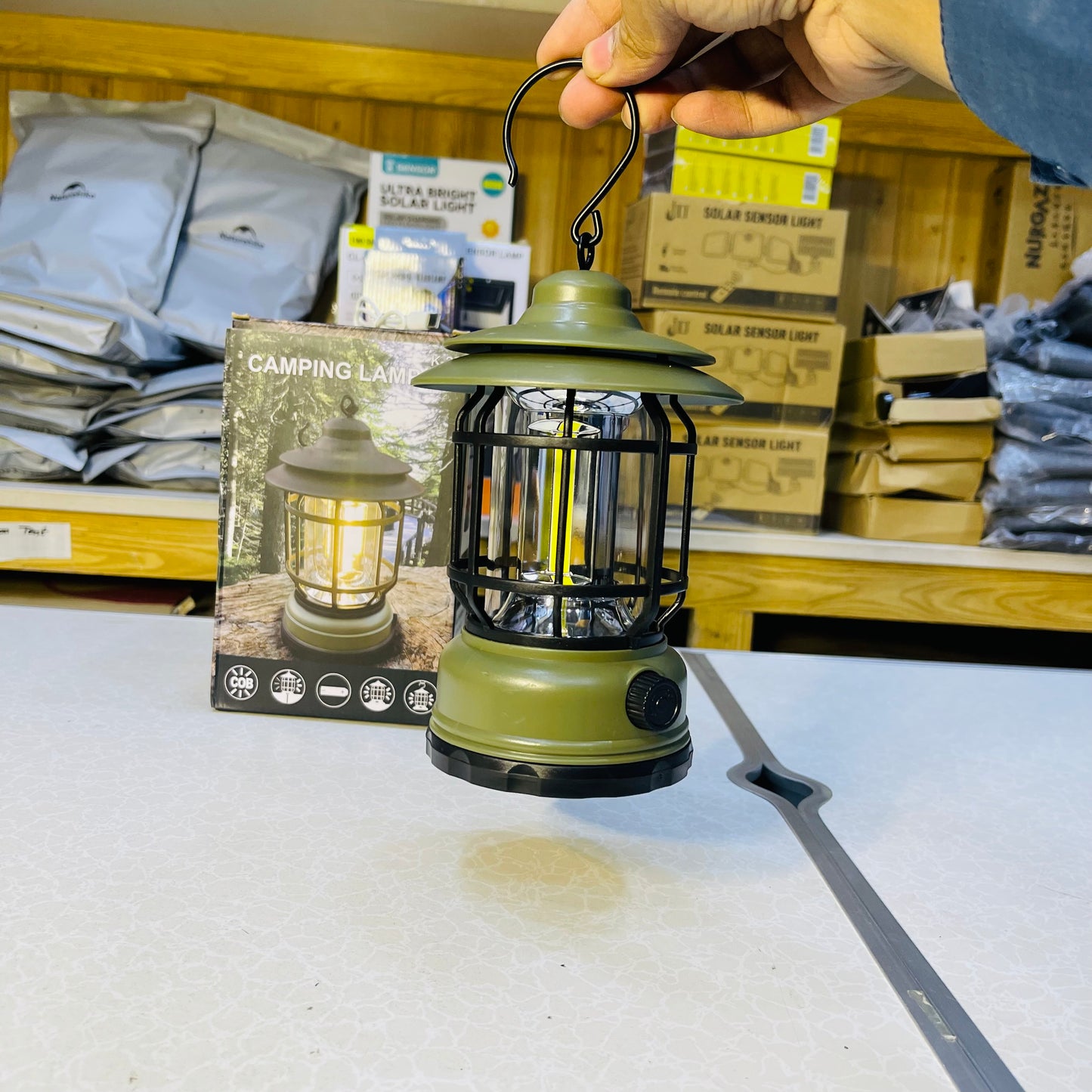 Vintage Pendant Rechargeable Camping Lantern K20