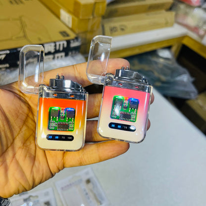 New Ultra Mini Transparent Double ARC Rechargeable Lighter JL-335