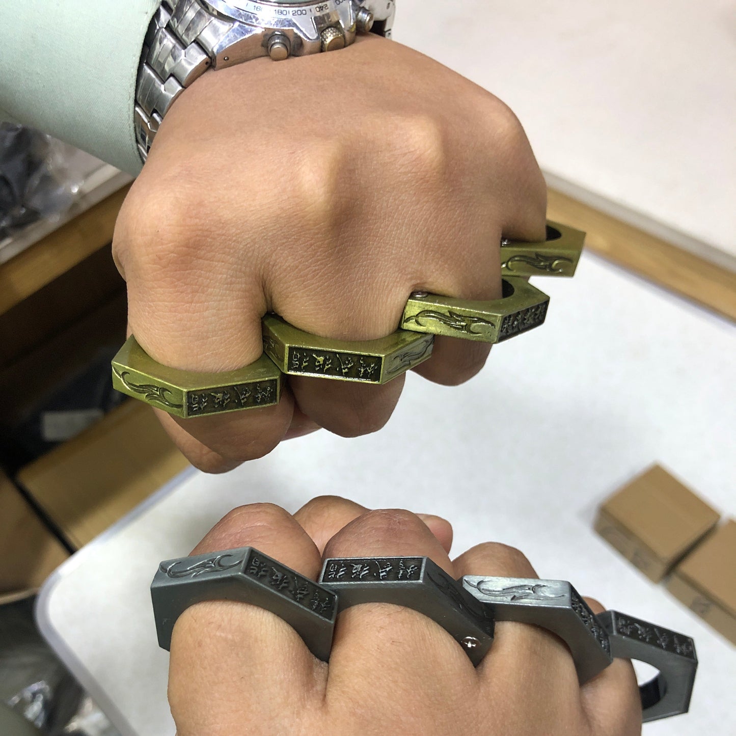 Hard Self-Defense Rings