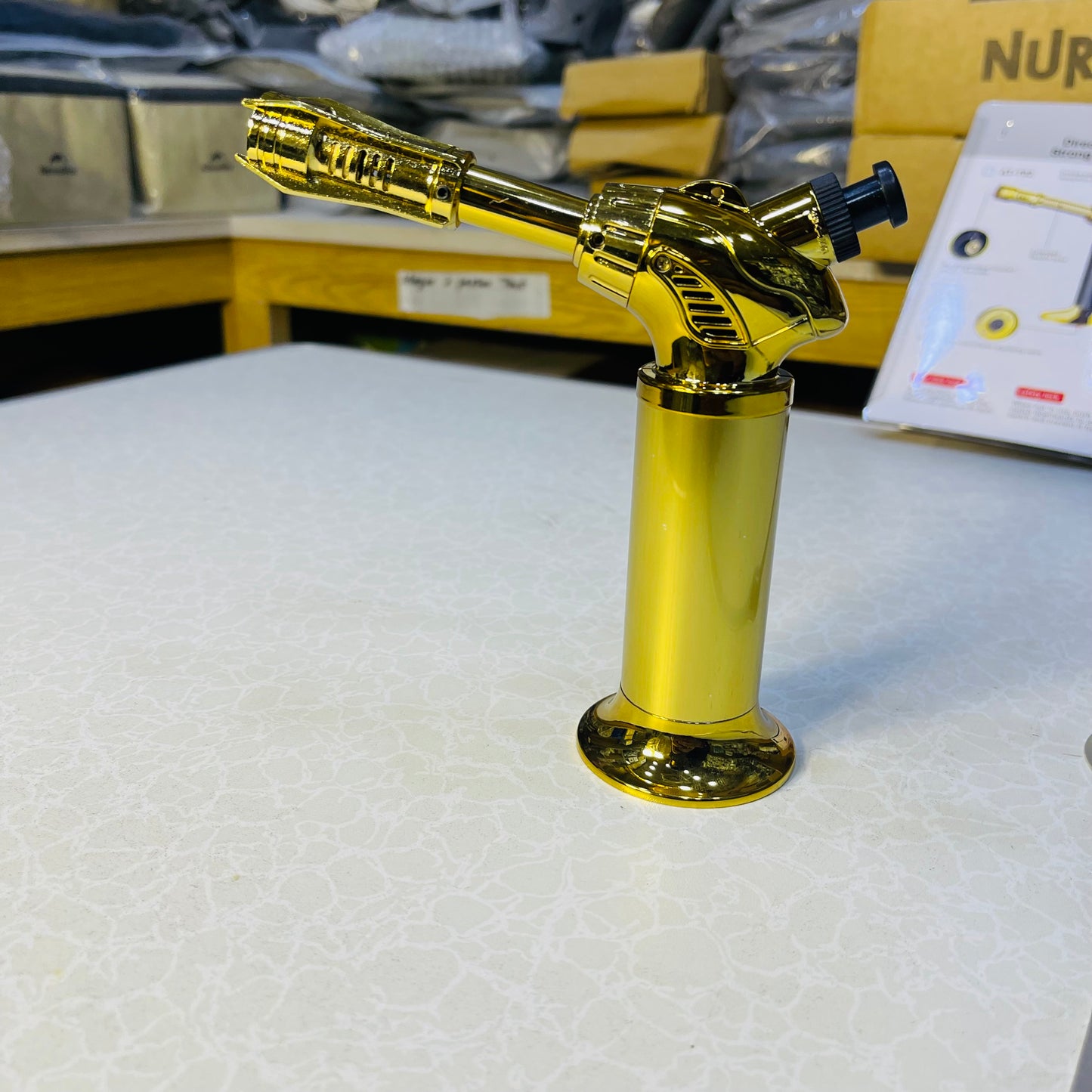 New Ignition Refillable Jet Flame Cigar Lighter AT-703