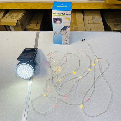 Solar Induction Wall Lamp – 38 SMD + Color Atmosphere Light YD-2333