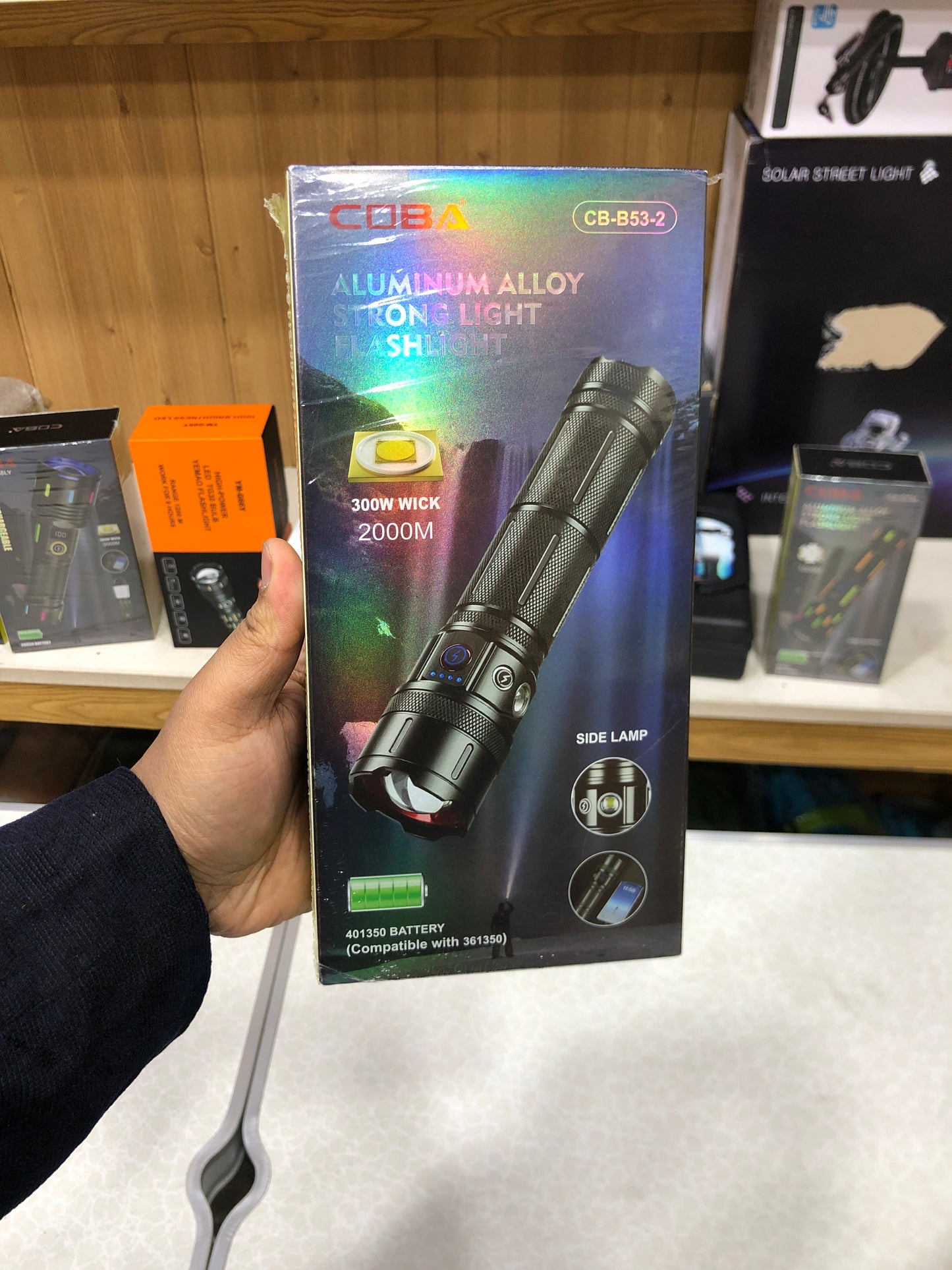 COBA Ultra Bright 7 Modes Rechargeable Flashlight CB-B53-2