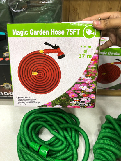 75FT/100FT Multifunctional Garden Hose Pipe With Jet Spray
