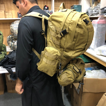 50L Tactical Backpack 4 in 1 Military Bag