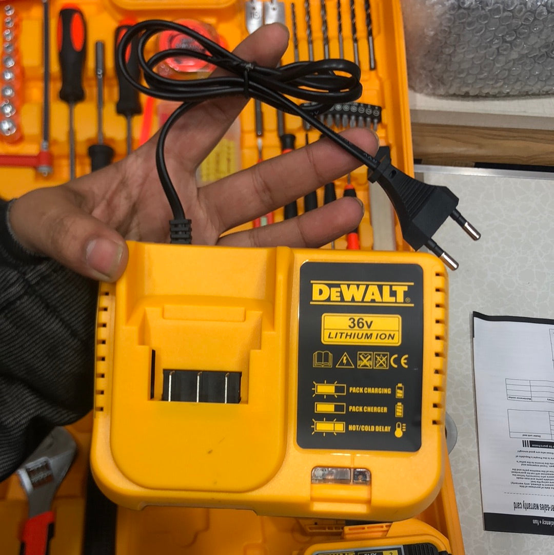 DEWALT Household 36V Lithium-Ion Cordless Screwdriver Drill Set With Box