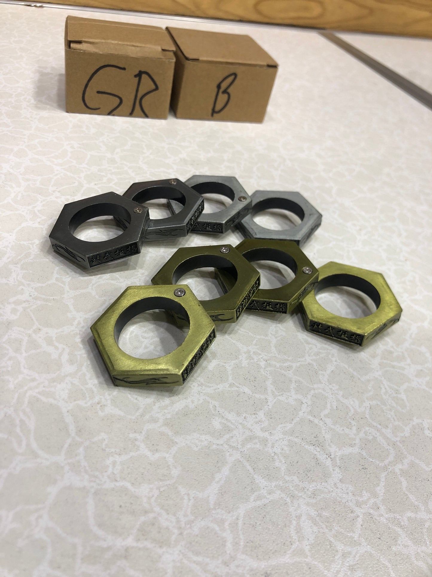 Hard Self-Defense Rings