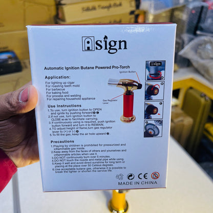 New 1300°c High Flame Premium Refillable Jet Lighter iSign 901