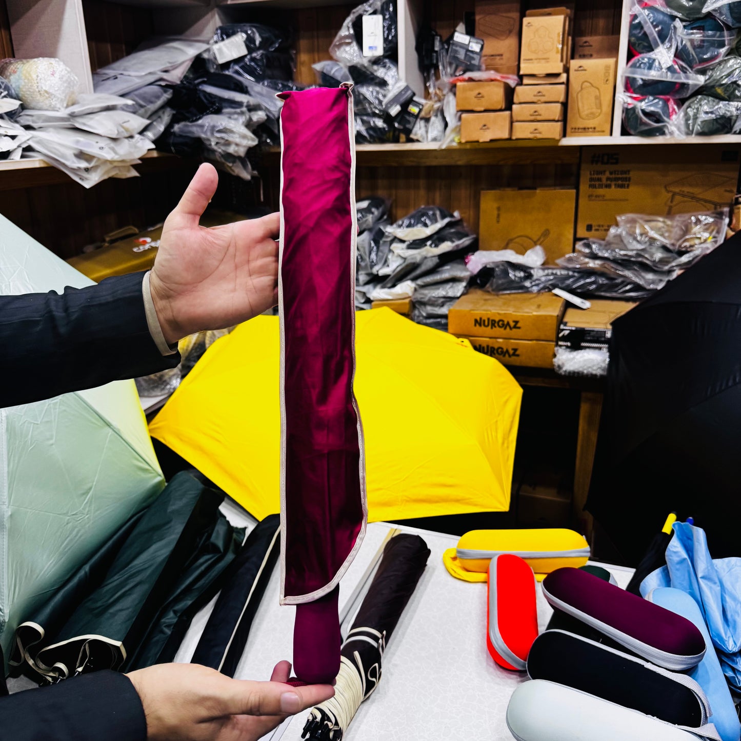 2 Persons Automatic Folding  Umbrella