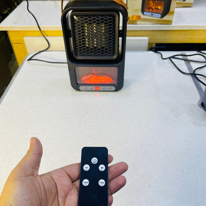 600W Ceramic Compact Electric Desktop Fan Heater 220V