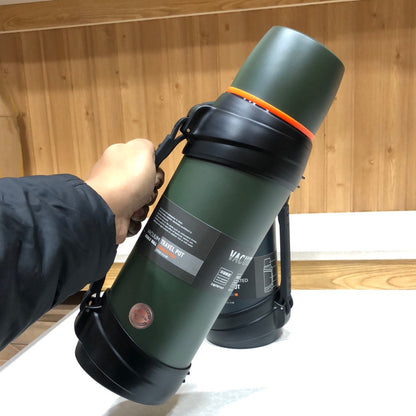 2.5L Travel Thermos Flask Outdoor Stainless Steel Thermos 12 Hours Working