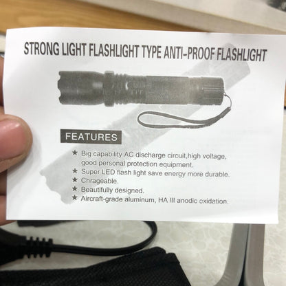 1101 Self Defense Electric Strong Power High Voltage Flashlight Torch