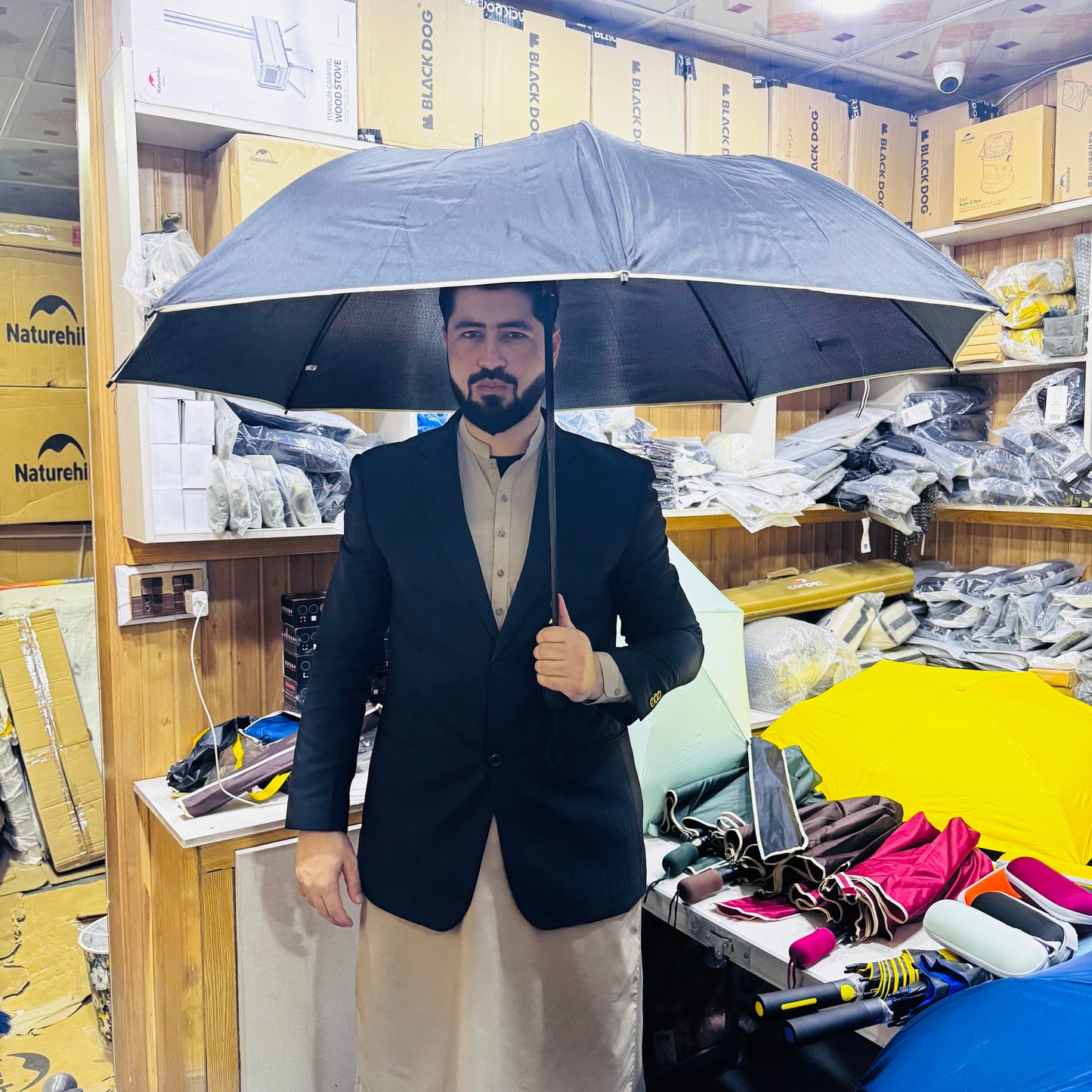 2 Persons Automatic Folding  Umbrella