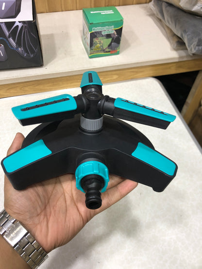 Glitter Rotating 3 head Sprinkler Blue