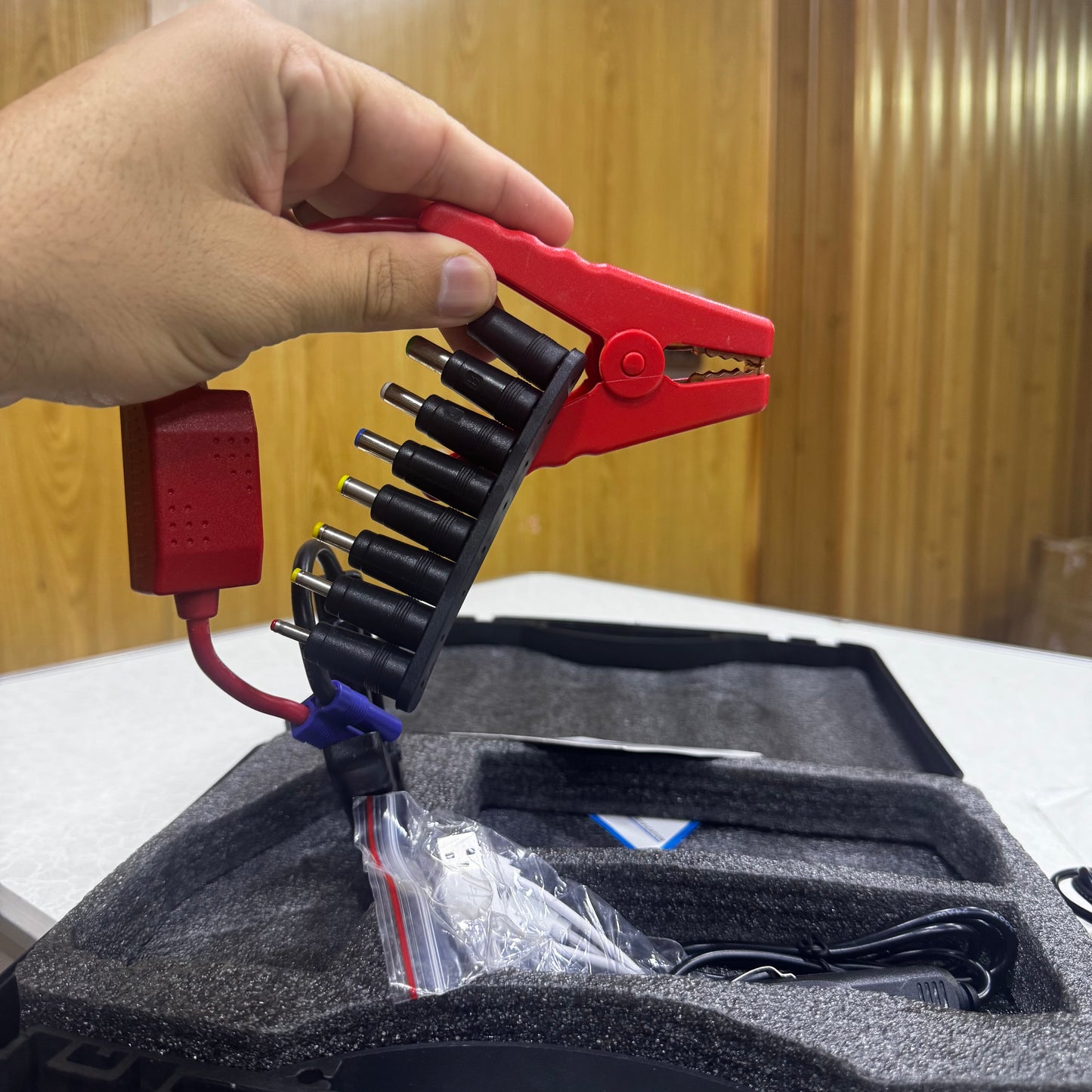 Powerful Car Jump Starter Battery Pack Rechargeable With Led