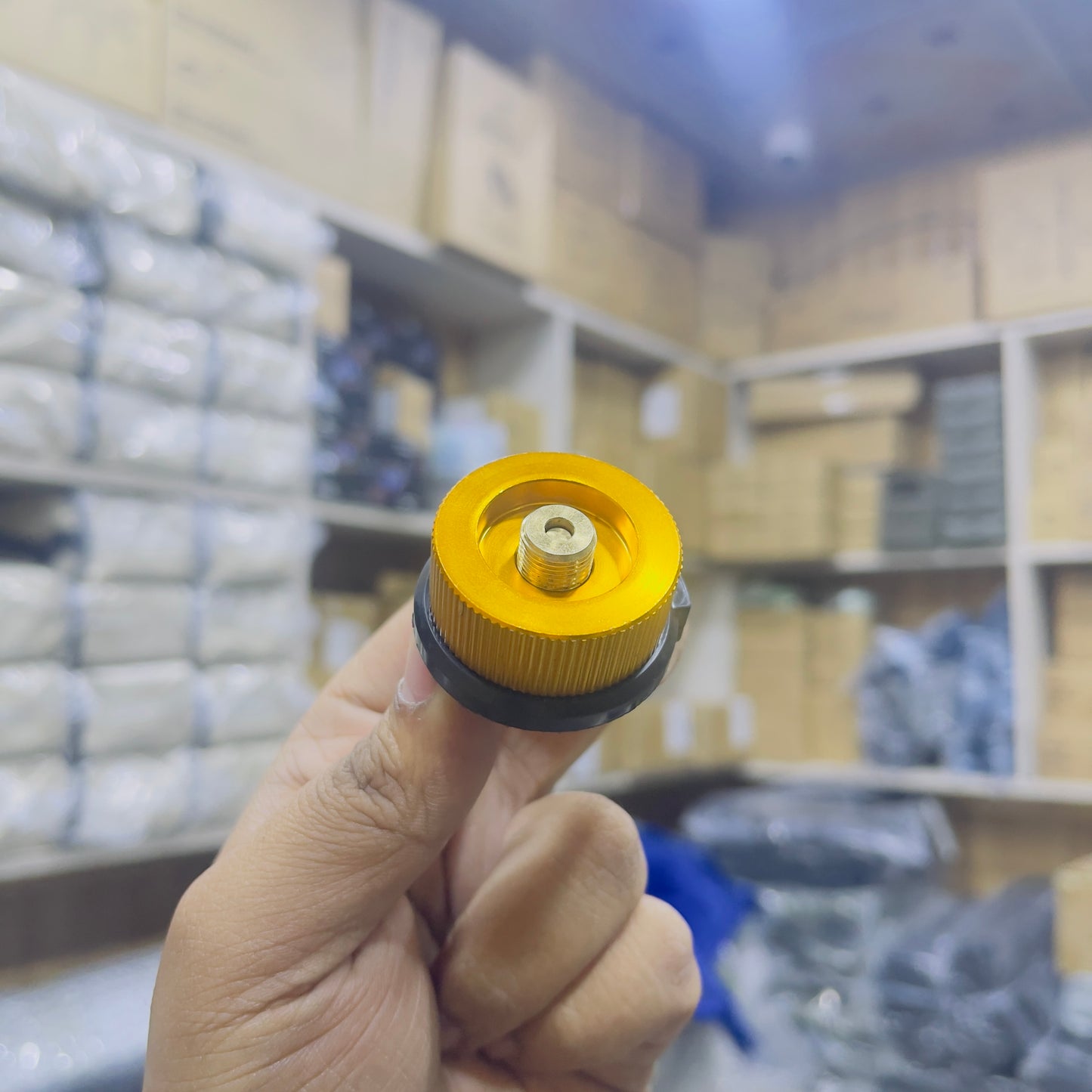 Card Type Gas Bottle Head Adapter (Nozzle Type to Screw Type)