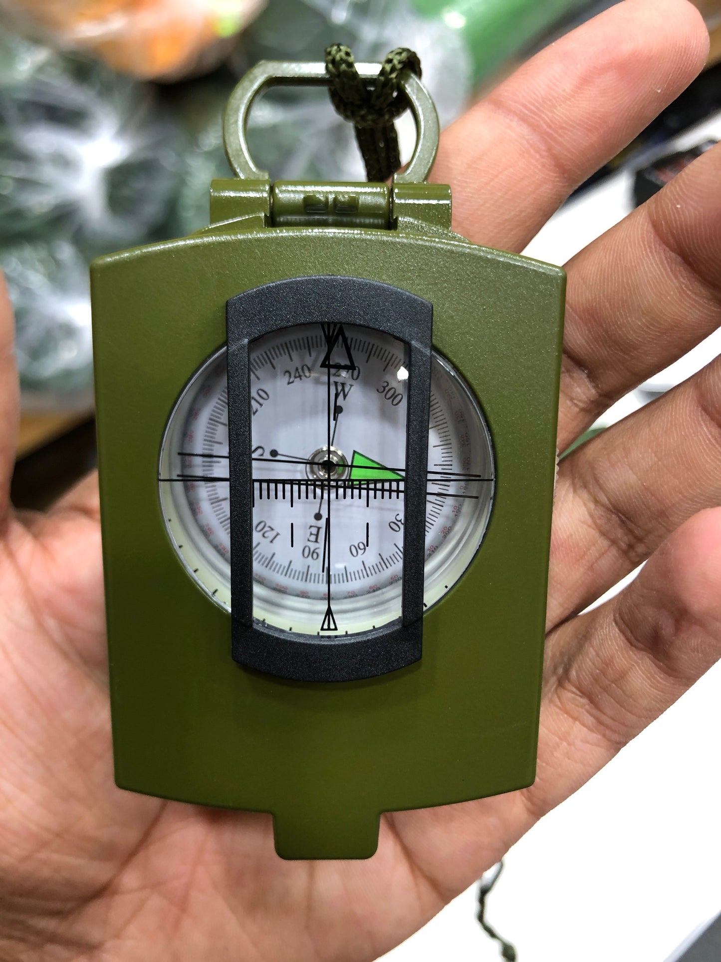 MLC1 Professional Military Lensatic Sighting Metal Compass with Carrying Pouch Stealth Angel Survival