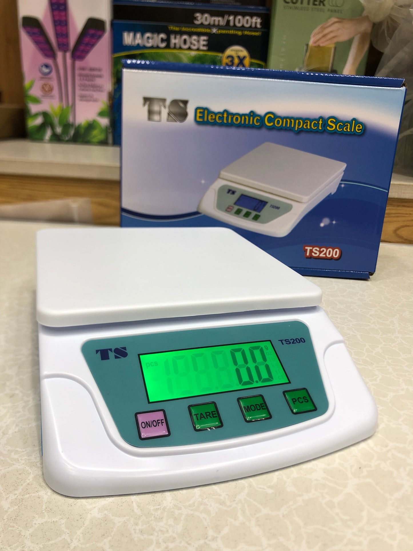 10kgx0.1g Electronic Pricing Scale Household, TS Electronics Compact Scale TS-200