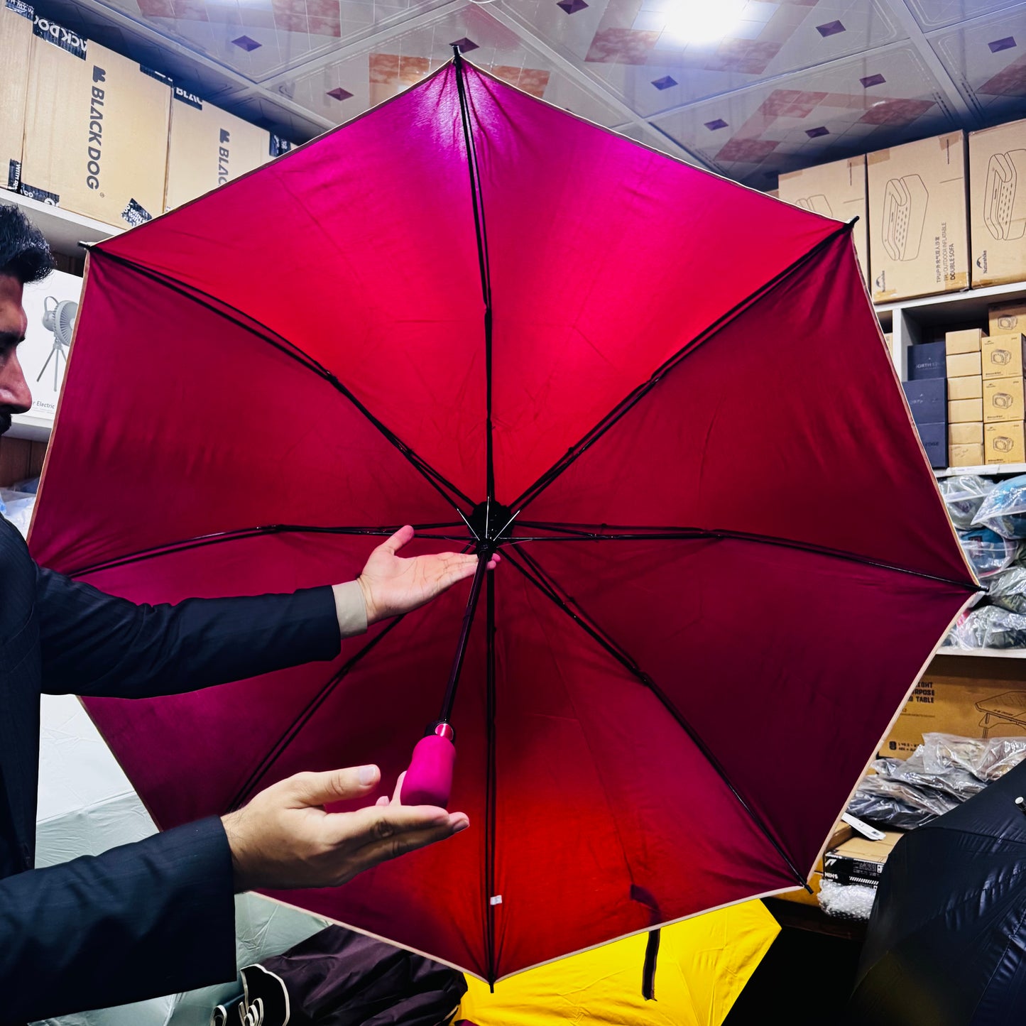 2 Persons Automatic Folding  Umbrella
