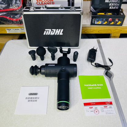 MDHL 6 Head Professional Muscle Massage Gun With Premium Suitcase