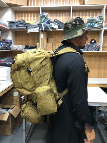 50L Tactical Backpack 4 in 1 Military Bag