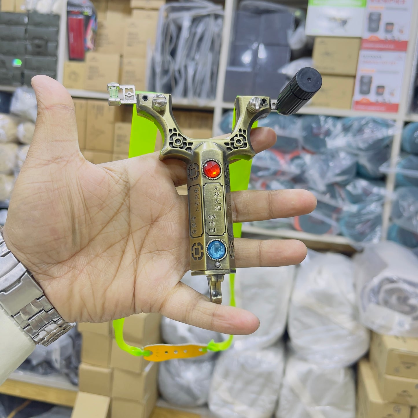 New High Quality Crystel Stone Design Slingshot