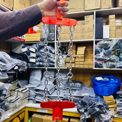 8Pcs Stainless Steel Anti-Slip/Anti-Skid Snow Chains For Car Tyres