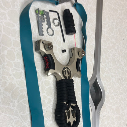 W Black Hunting Slingshot With Laser Sight