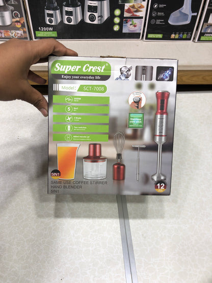 3000W Super Crest 5 in 1 Hand Blander SCT-7008