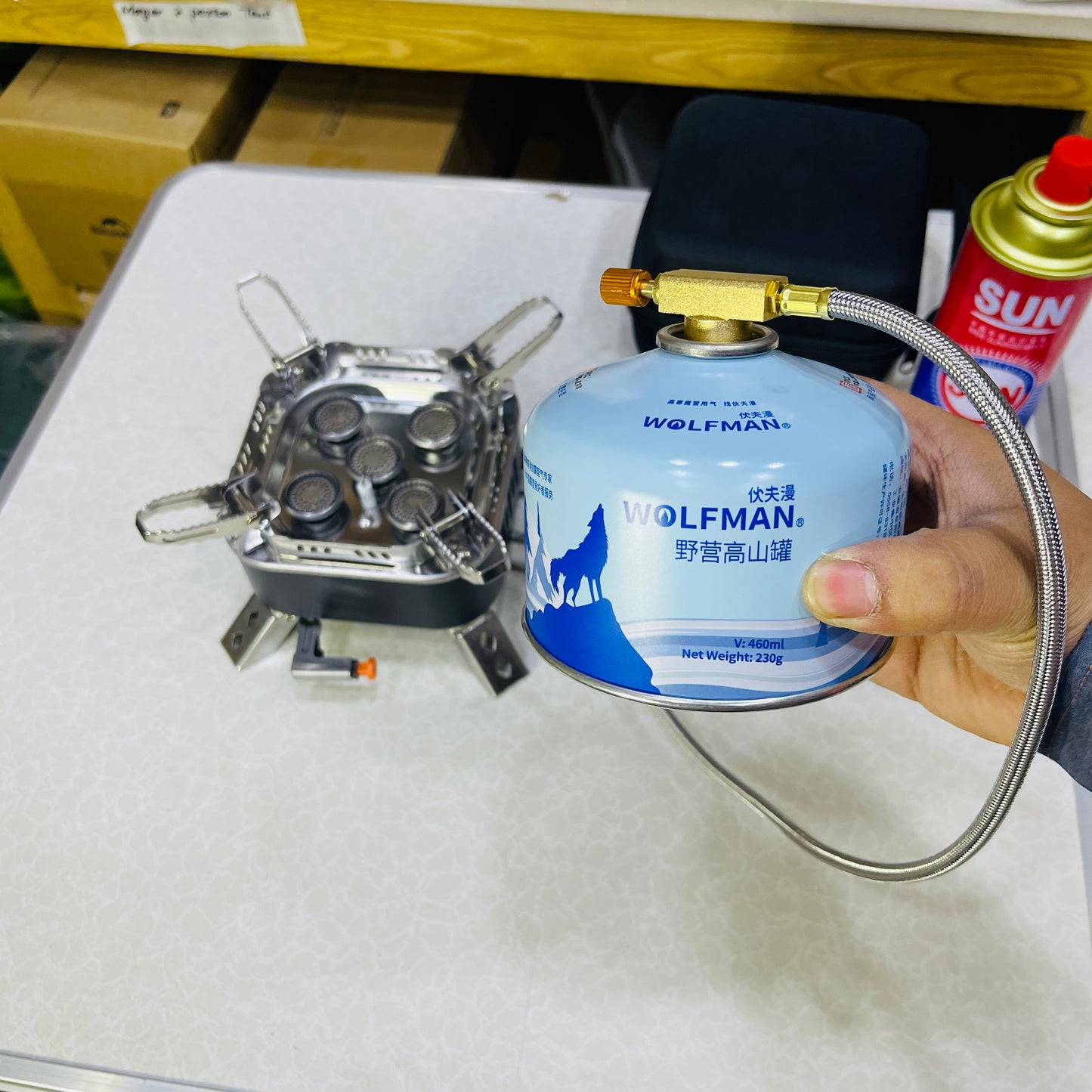 High-Performance 15800W Stainless Steel Outdoor Camping Stove