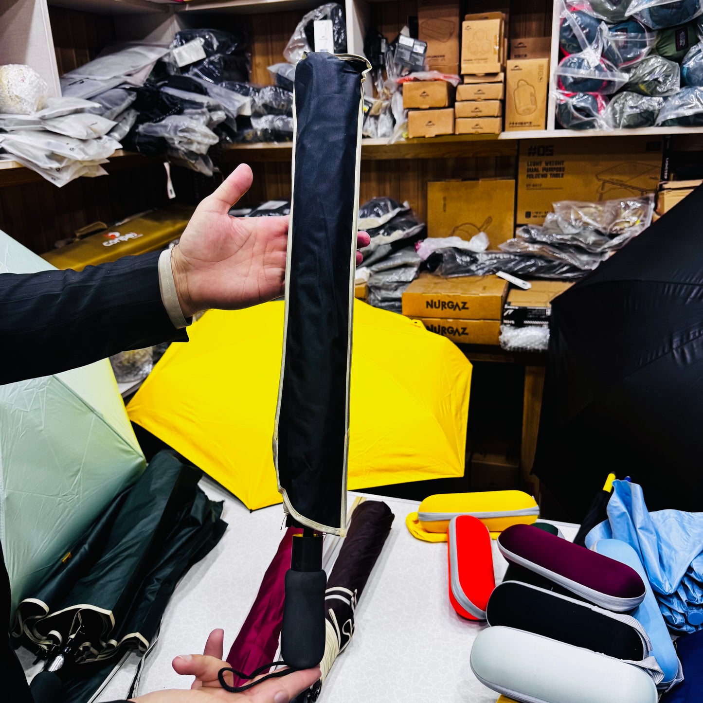 2 Persons Automatic Folding  Umbrella