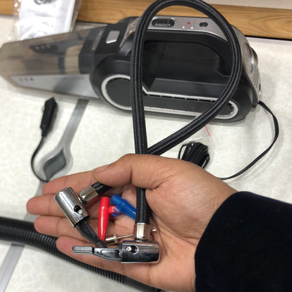 2-in-1  120W 12V Dc Portable Vacuum Cleaner & Air Compressor