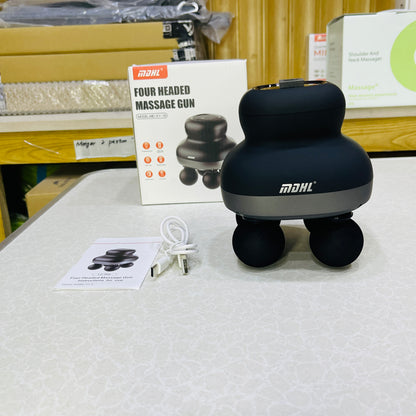 MDHL Four-Headed Deep Tissue Percussion Therapy Body Massager