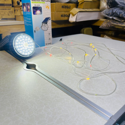 Solar Induction Wall Lamp – 38 SMD + Color Atmosphere Light YD-2333