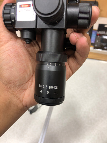 2.5-10x40 Double Illuminated Mil-dot + Red Laser Scope For Hunting