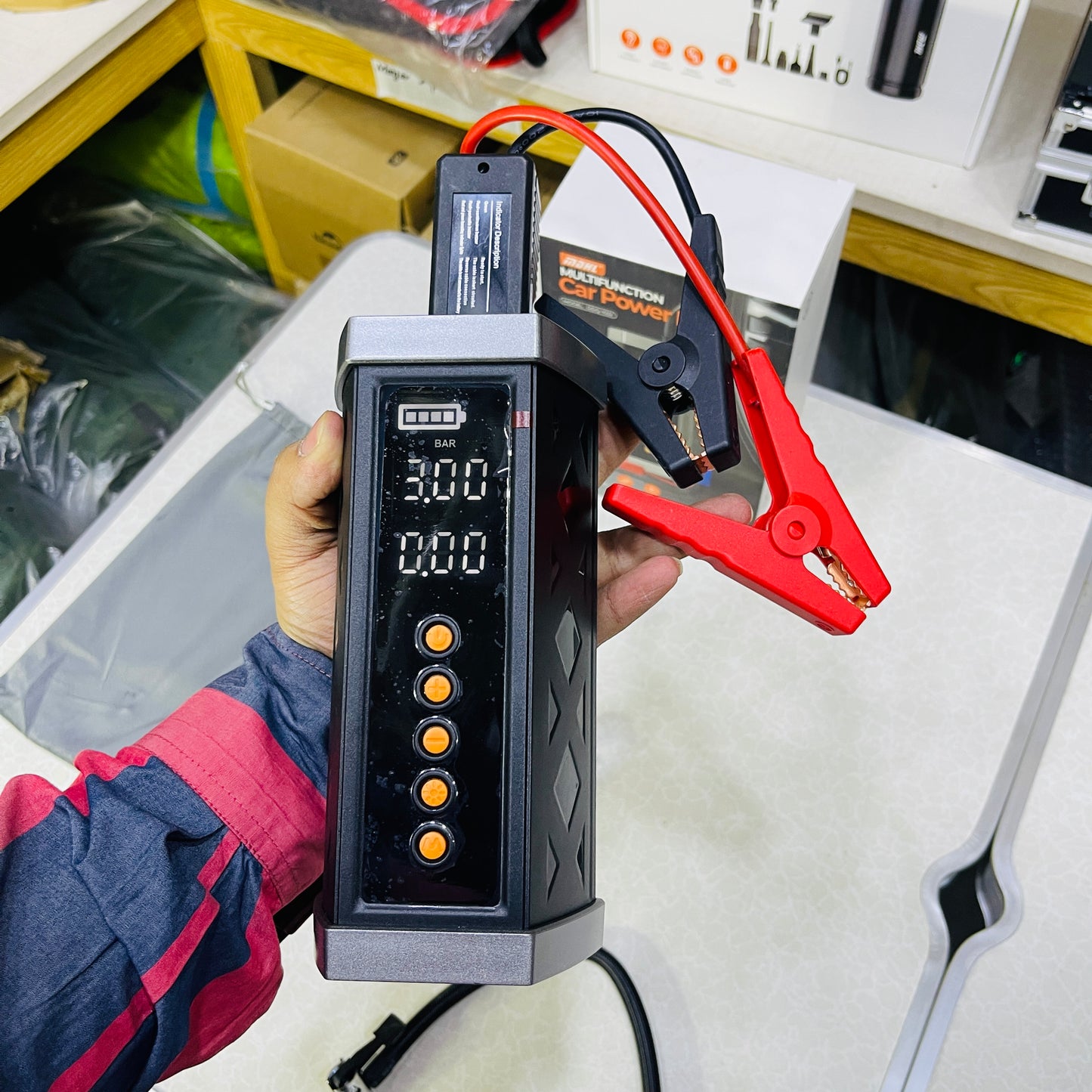 MDHL Multifunctional Car Jump-Starter + Inflator & Power Bank