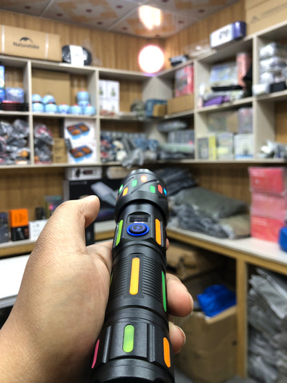 COBA High Power LED Flashlight With Fluorescent Absorbing Film Lumination CB-G706