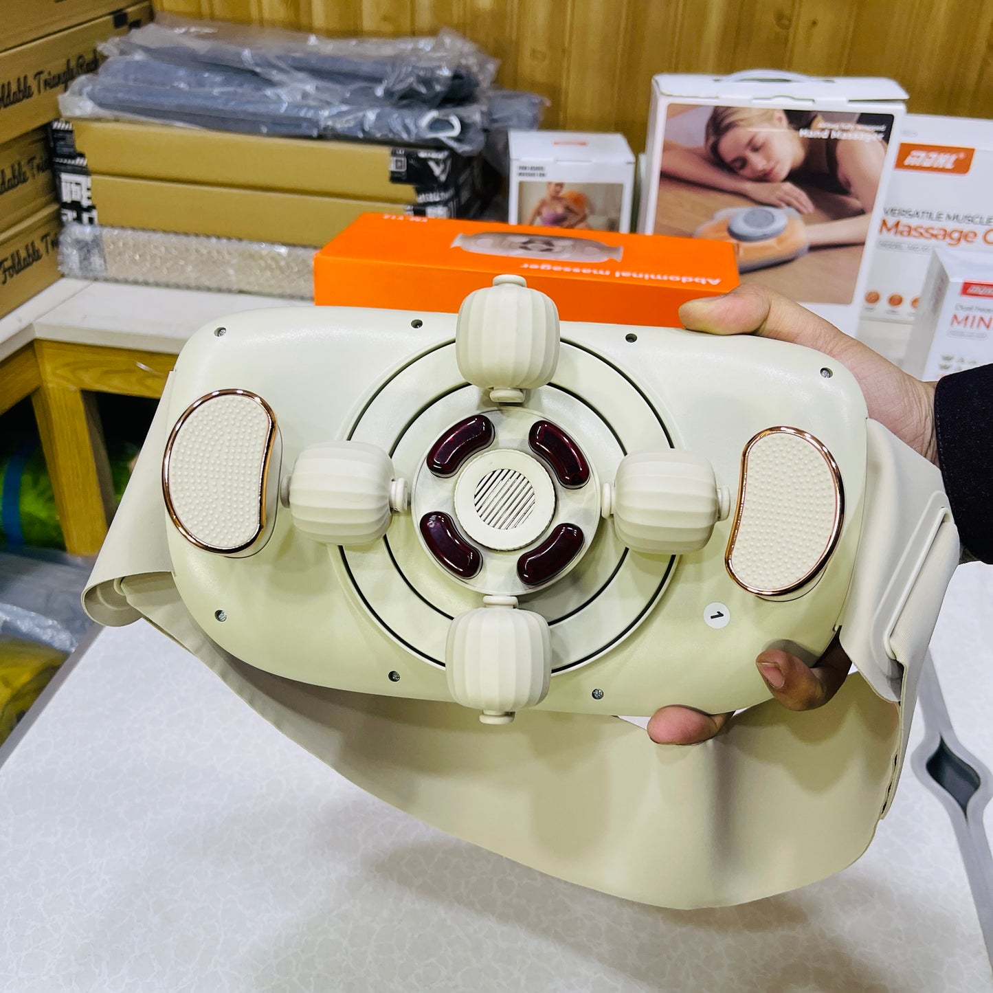 MDHL Electric Abdominal Massager Hot Compress For Belly Fat Reduction YM-Y12