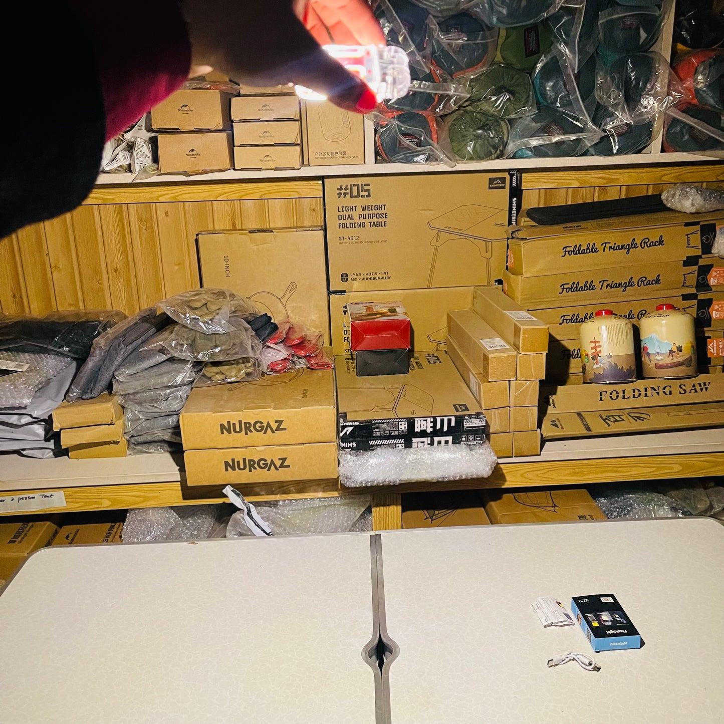 New Transparent Rechargeable COB Lamp + Cigarette Plasma Lighter