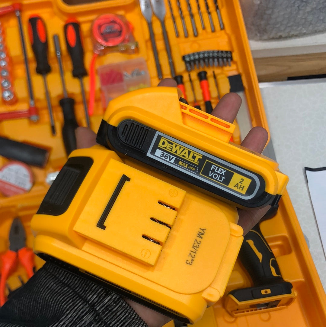 DEWALT Household 36V Lithium-Ion Cordless Screwdriver Drill Set With Box